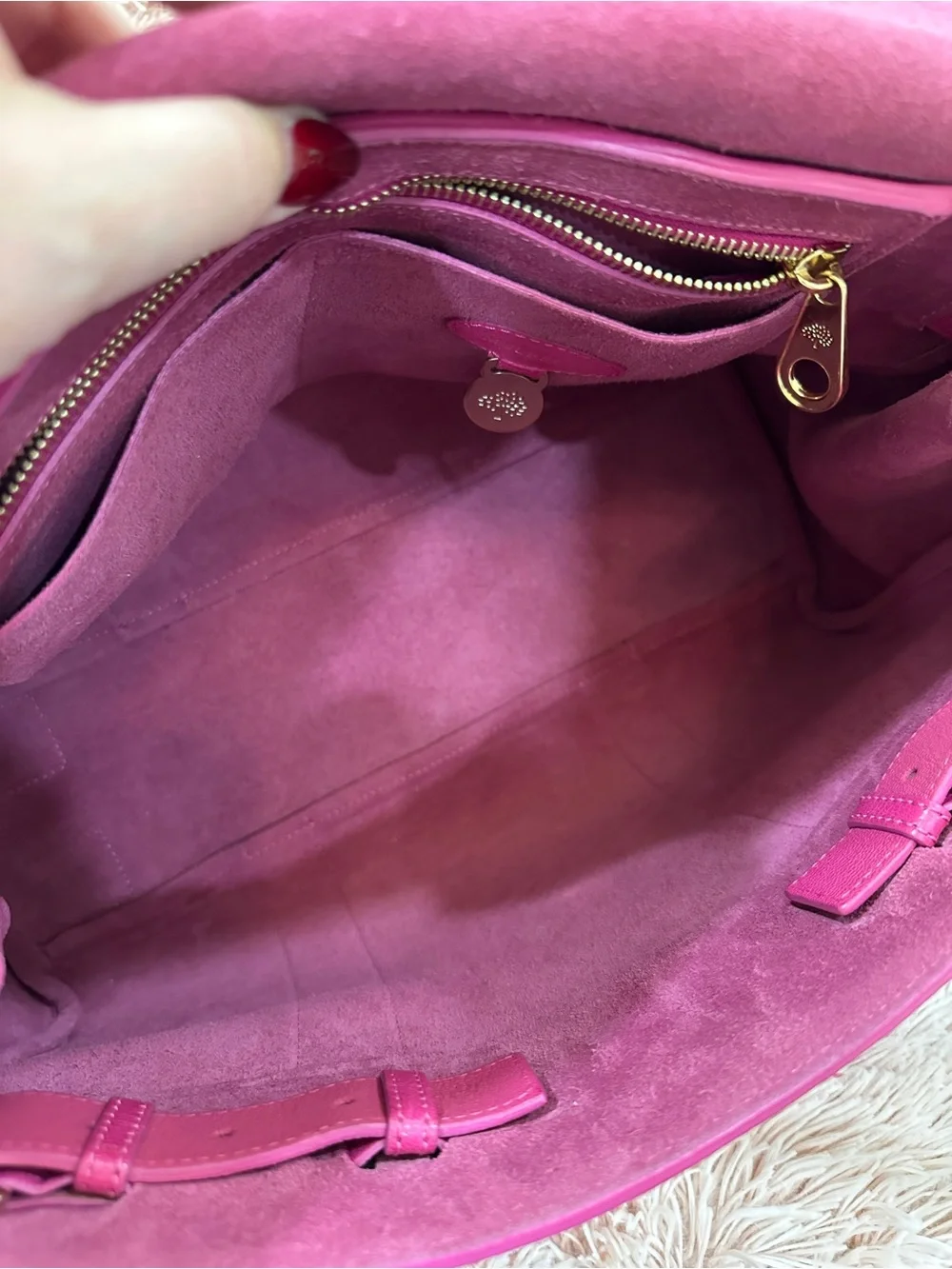 Mulberry structured satchel